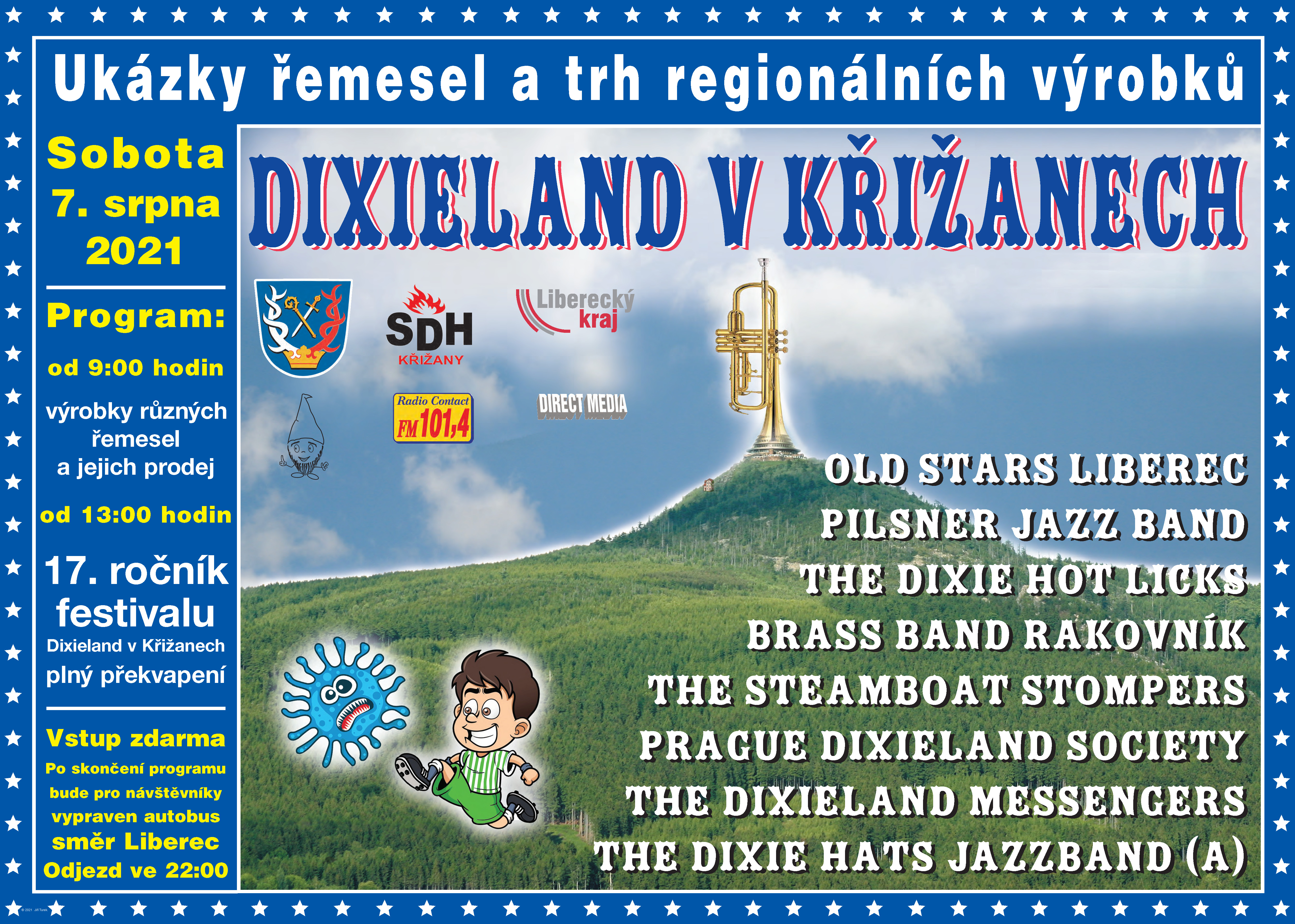 plakát Dixieland Křižany 2021