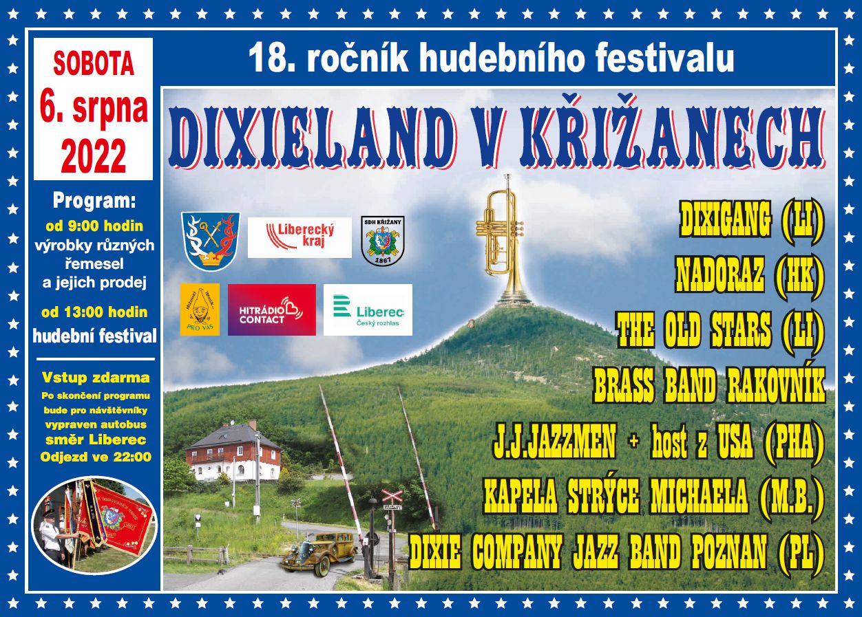 plakát Dixieland Křižany 2022